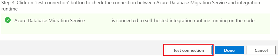 Screenshot that shows IR connectivity test.