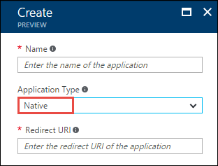 Create native app Create web app