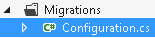 Migrations folder Migrations folder