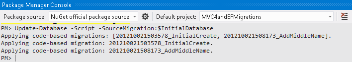 Generating a SQL script Generating a SQL script