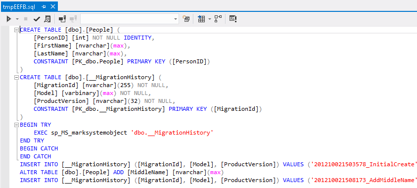SQL Script update SQL Script update