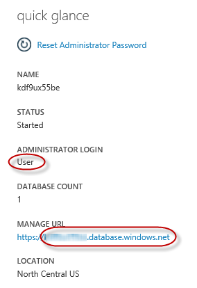 SQL Database Server Dashboard SQL Database Server Dashboard