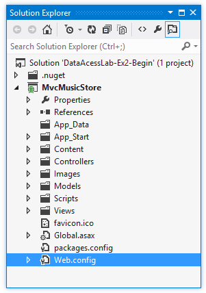 Web.config file location Web.config file location