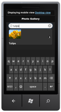 Gallery using listview style with filtering Gallery using listview style with filtering