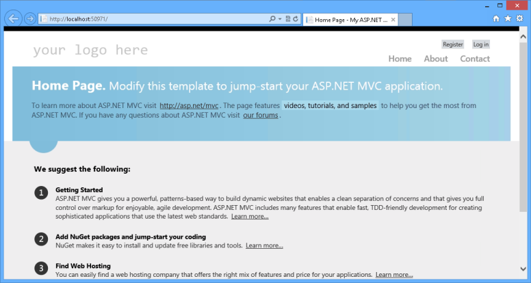 MVC 4 restyled templates ASP.NET MVC 4 restyled templates
