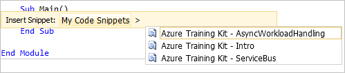 Pick the relevant snippet from the list, by clicking on it Pick the relevant snippet from the list, by clicking on it
