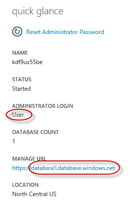 SQL Database Server Dashboard SQL Database Server Dashboard