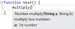 XML documentation for JavaScript functions XML documentation for JavaScript functions