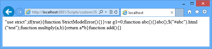 Bundled JavaScript files Bundled JavaScript files