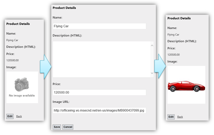 Setting an image for a product Setting an image for a product