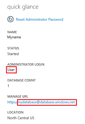 SQL Database Server Dashboard SQL Database Server Dashboard