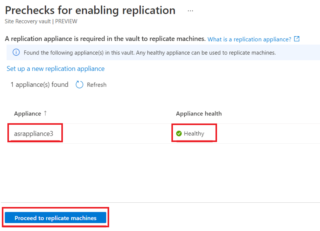Screenshot of portal health precheck.