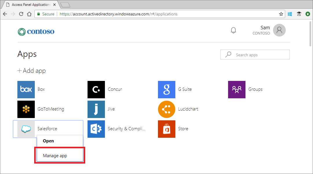 Screenshot showing the Access panel for a guest user.