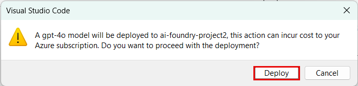 Screenshot of the confirmation dialog box with the Deploy button highlighted.