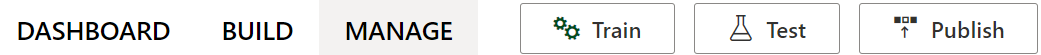 A screenshot showing the navigation bar at the top of the screen, with the publish button in the top-right.