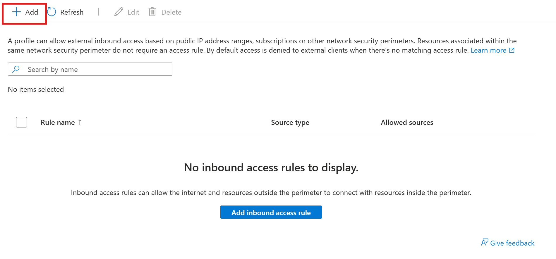 A screenshot showing the rule button.