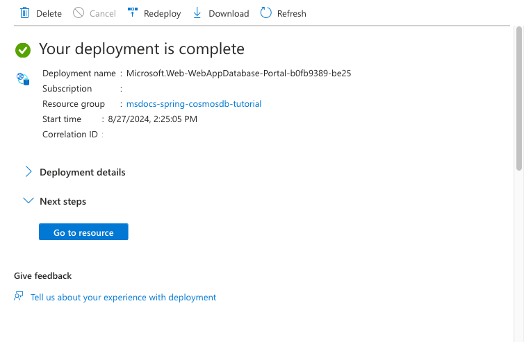 A screenshot showing the deployment process completed.