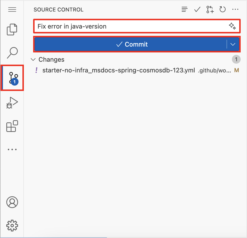 A screenshot showing the changes being committed and pushed to GitHub.