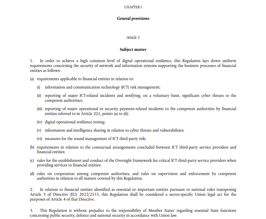Diagram that shows an EU regulation as an example of a document that has inferred structure.