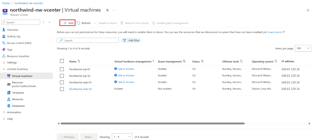 Screenshot of Add screen.