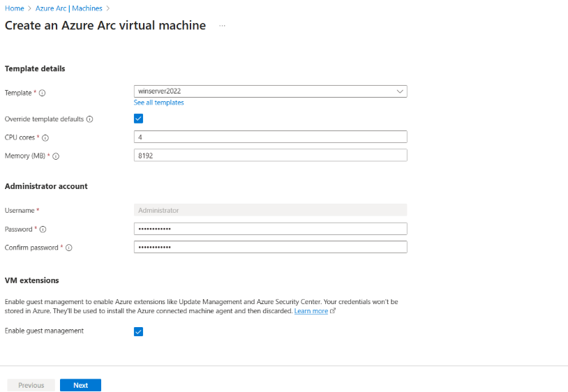 Screenshot of administrator account screen.