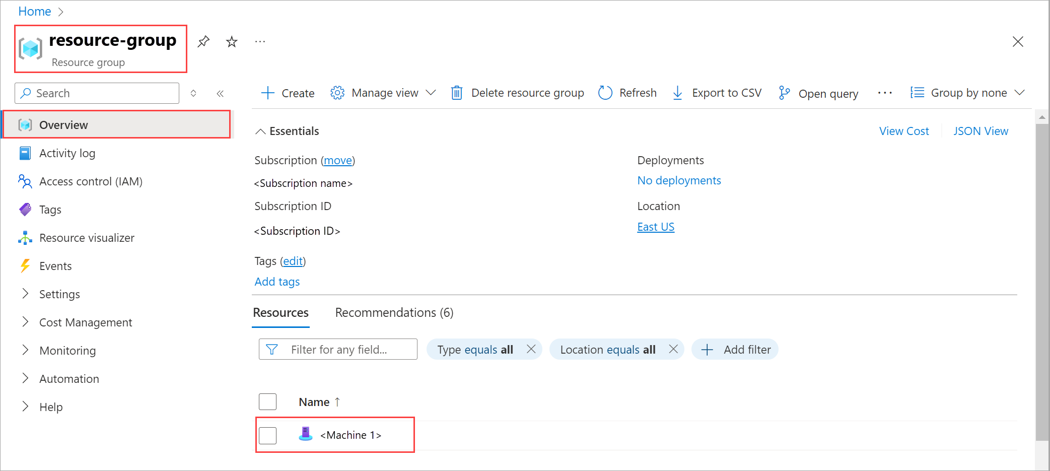 Screenshot that shows the Azure Arc agent Arc-enabled servers in Azure portal for Azure Local.