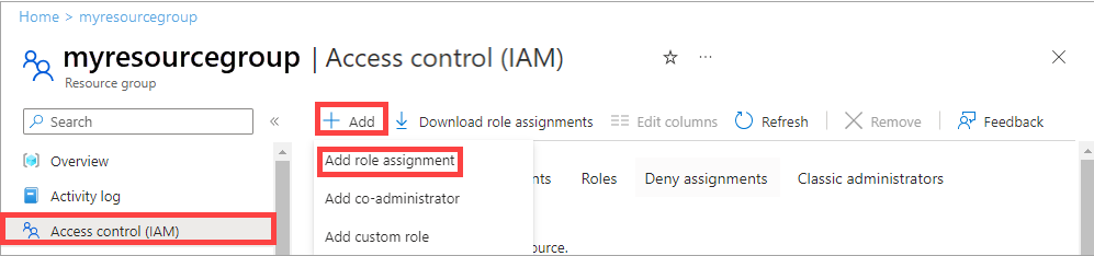 Screenshot of the Add role assignment in Access control in resource group for Azure Local deployment.