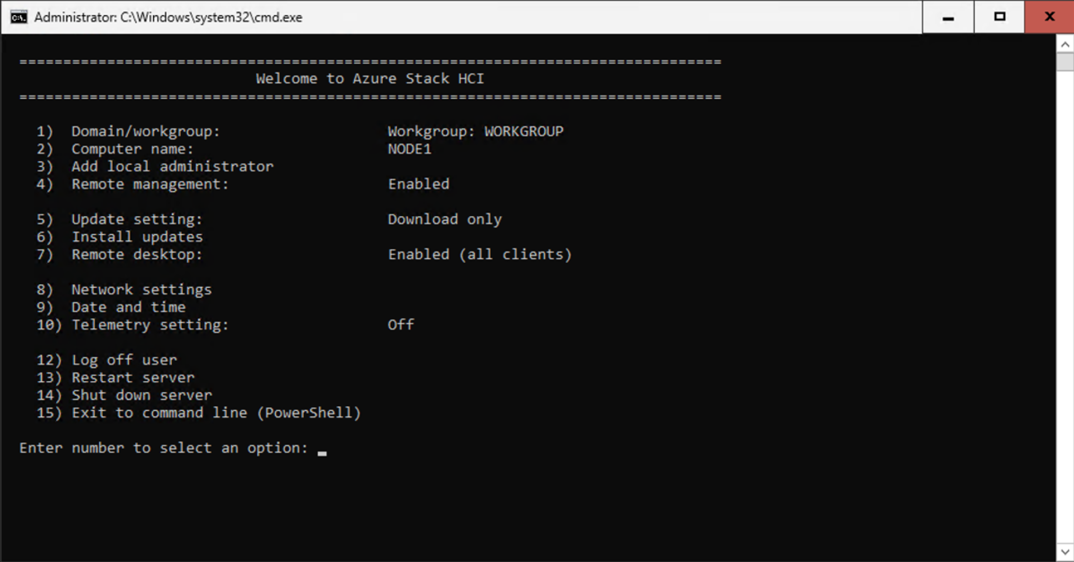 Screenshot of the Server Configuration tool interface.