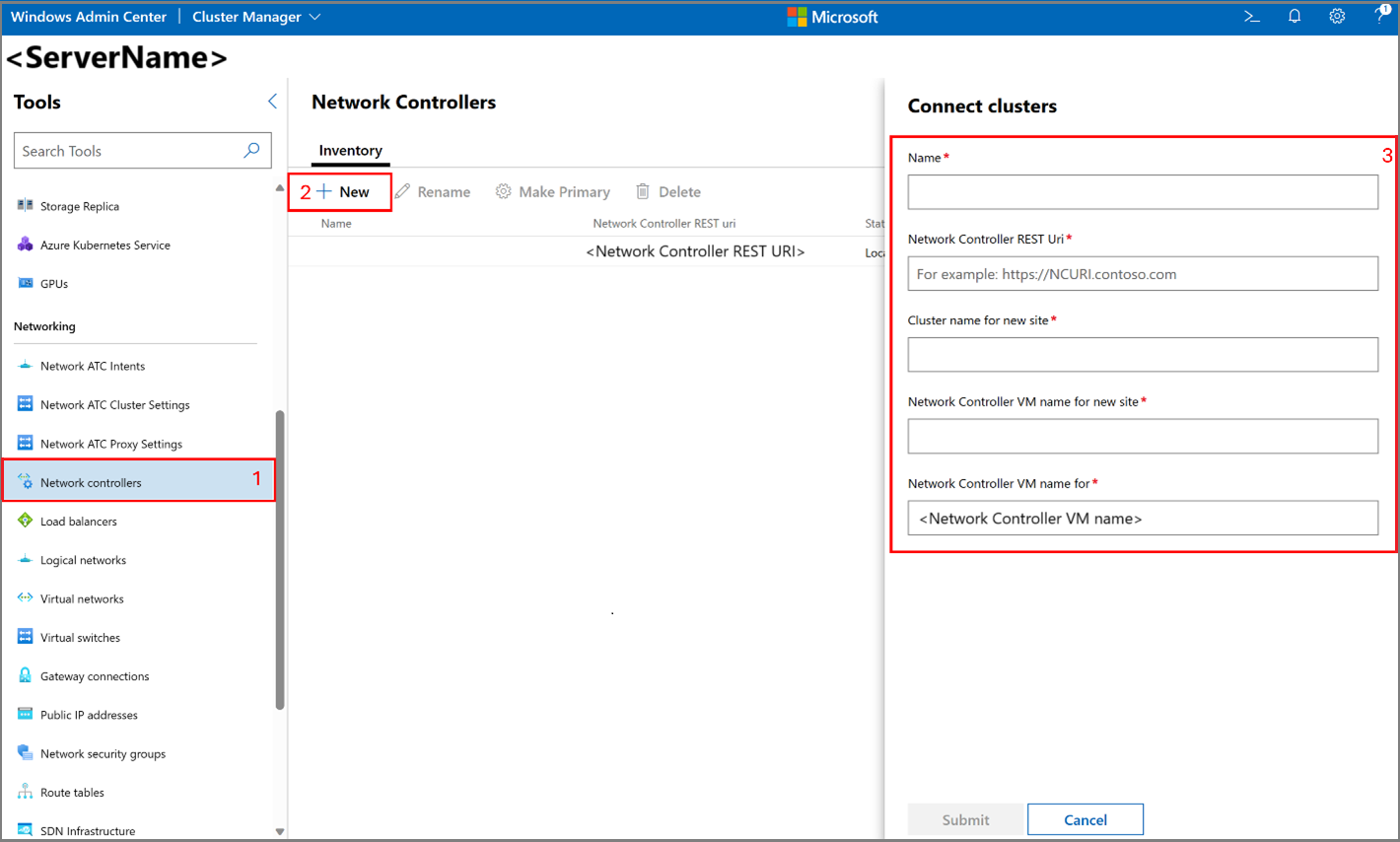 Deploy SDN Multisite using Windows Admin Center