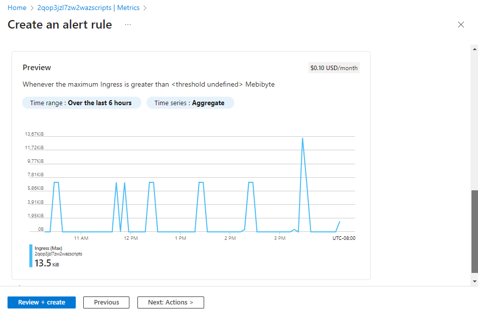 Alert rule signal logic