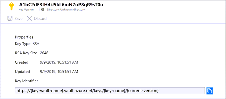 Screenshot of Grant Key Vault permissions.