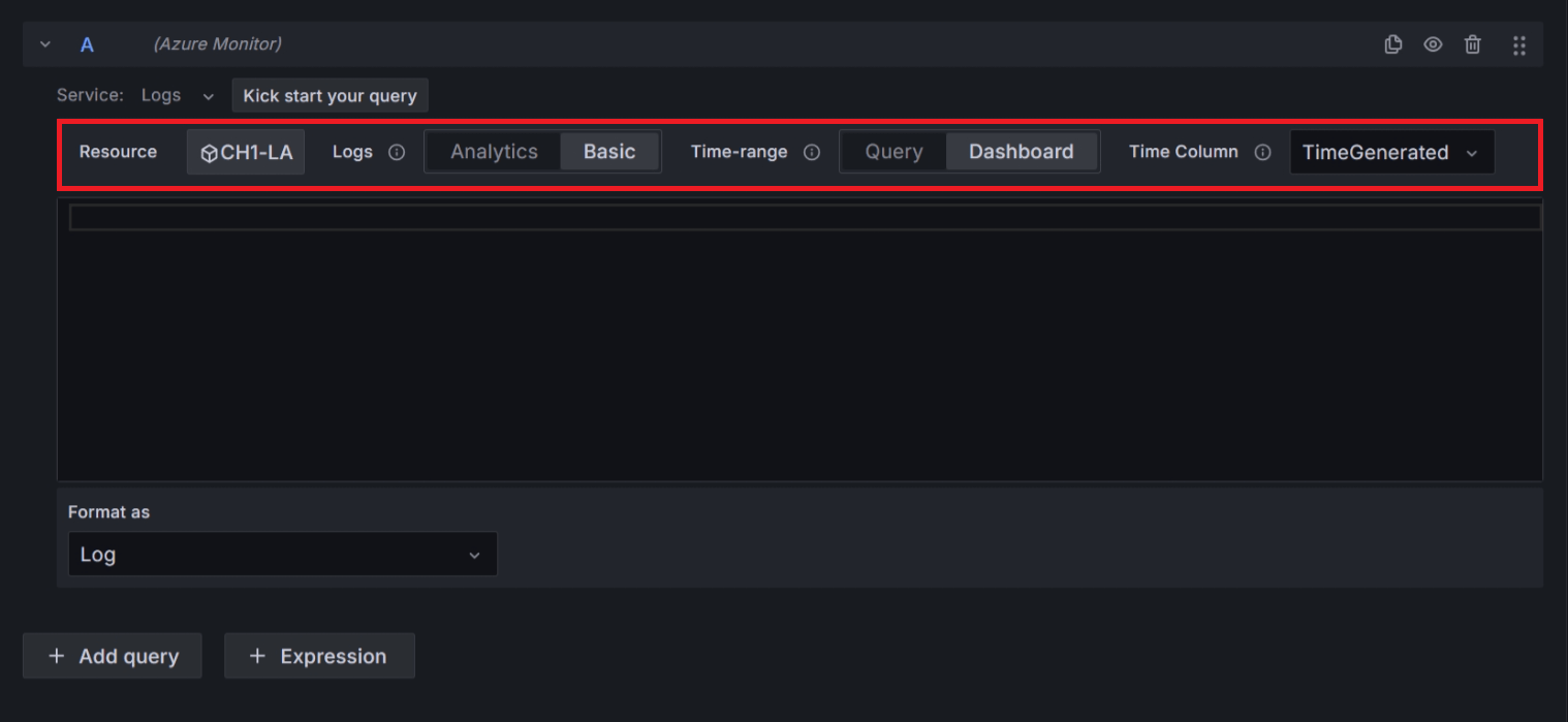 Screenshot showing the option to switch to Basic Logs.