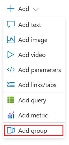 Screenshot showing selecting adding a group to a workbook.