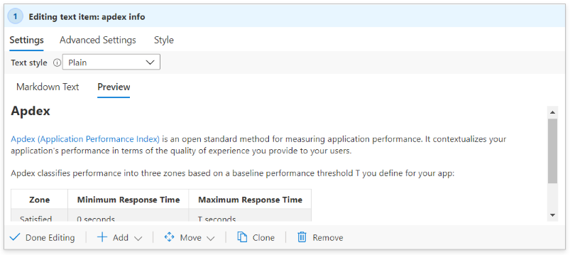 Screenshot showing adding text to a workbook in preview mode.