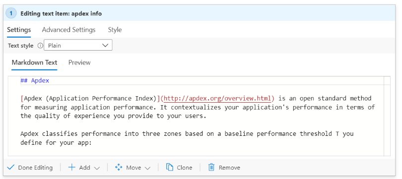 Screenshot showing adding text to a workbook in edit mode.