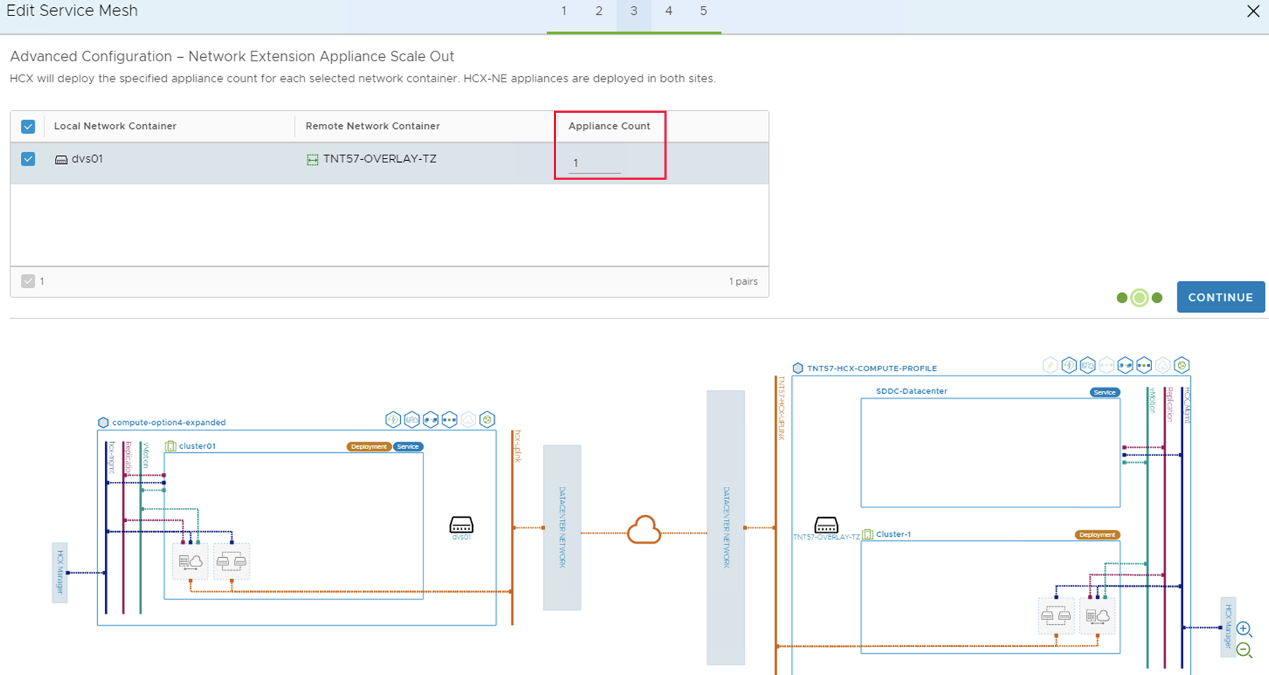 Screenshot that shows where to increase the VLAN count.