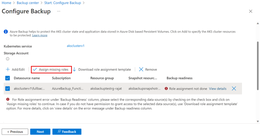 Screenshot that shows how to resolve a validation error.