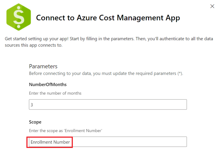Screenshot showing that the default text of Enrollment Number must not change.