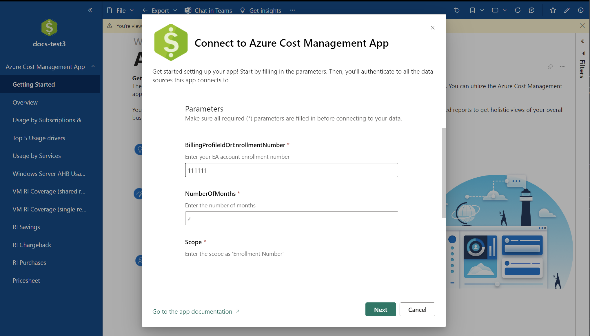 Screenshot showing where you enter your E A enrollment information.