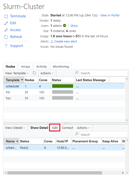 Edit Scheduler Edit Scheduler