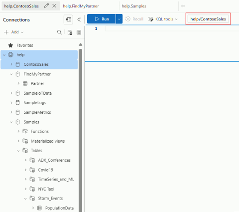 Screenshot of multiple query tabs and their context.