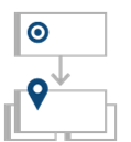 Screenshot that shows a conceptual diagram of the Duplicate Of link type.