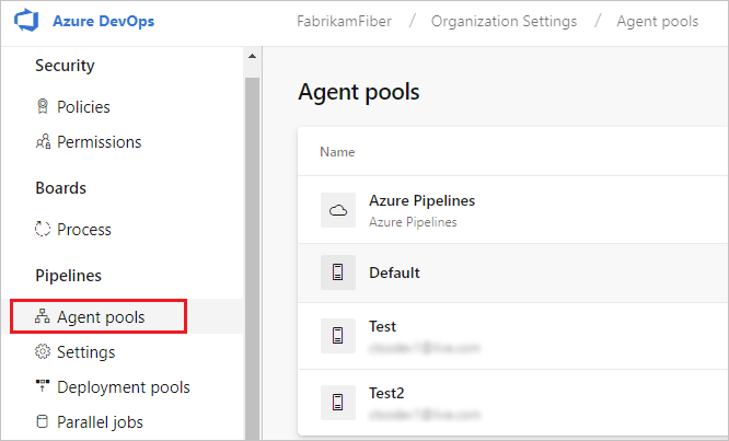 Select Agent pools.