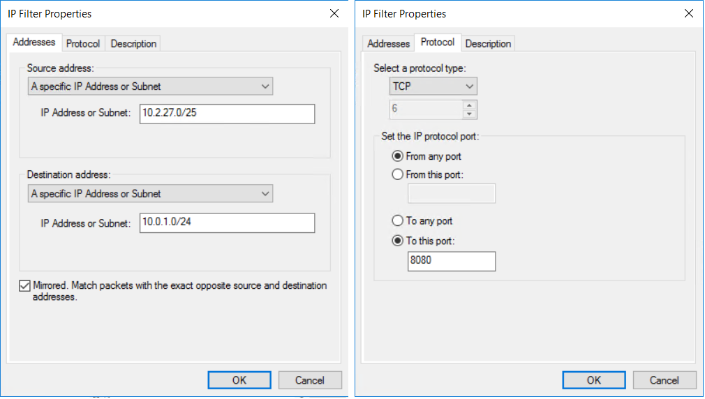 IP Filter list-second entry 35