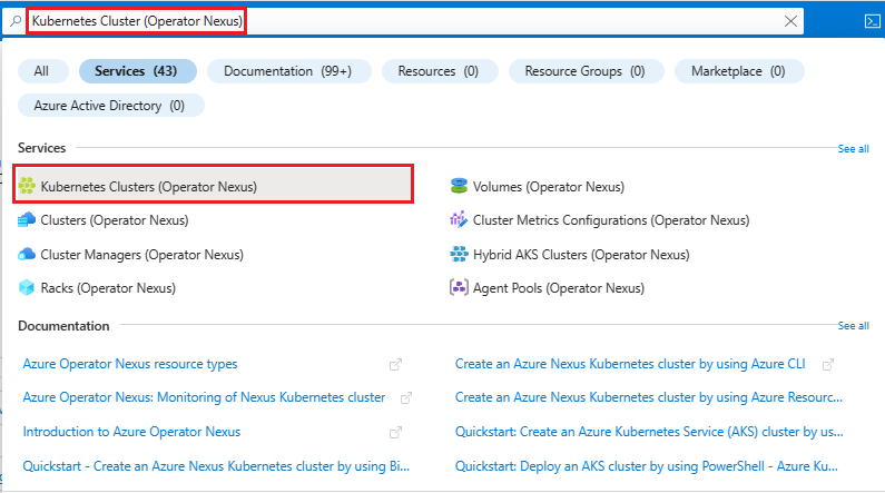 Screenshot of browsing Nexus Kubernetes service.