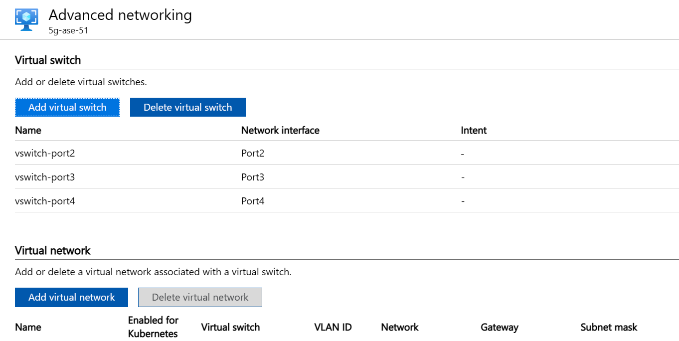 Screenshot showing three virtual switches, where the names correspond to the network interface the switch is on.