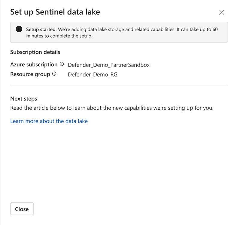 A screenshot showing the progress of the onboarding process.