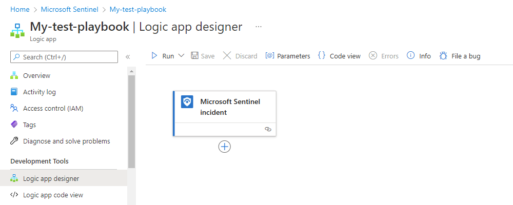 Screenshot shows Consumption workflow designer with selected trigger.