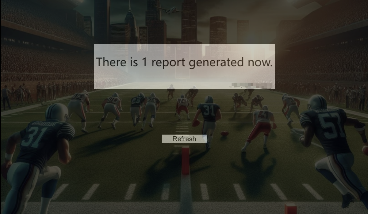 Screenshot of the sample app billboard UI.