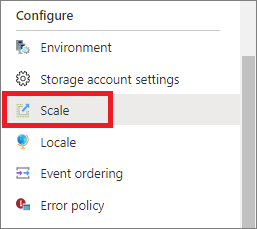 Screenshot showing navigation to Scale.